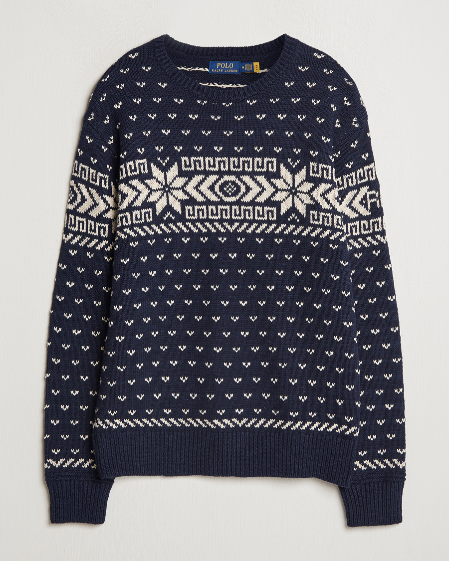 Herre | Trøjer | Polo Ralph Lauren | Cotton/Cashmere Crew Neck Navy Combo