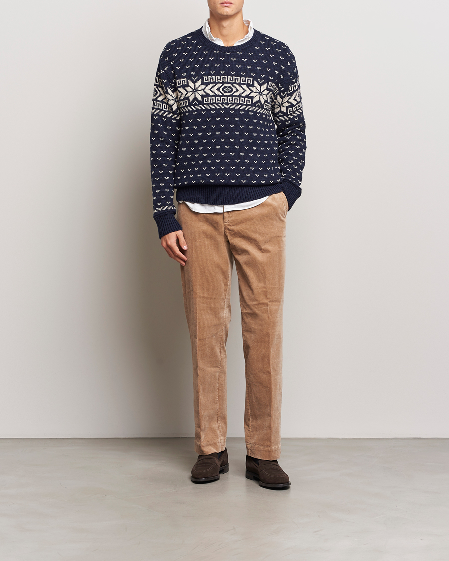 Herre | Trøjer | Polo Ralph Lauren | Cotton/Cashmere Crew Neck Navy Combo