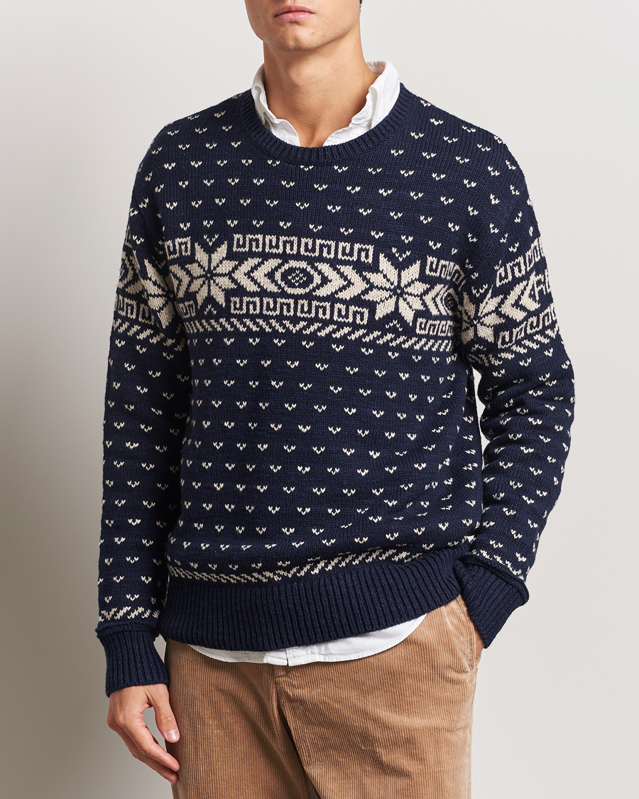 Herre | Trøjer | Polo Ralph Lauren | Cotton/Cashmere Crew Neck Navy Combo