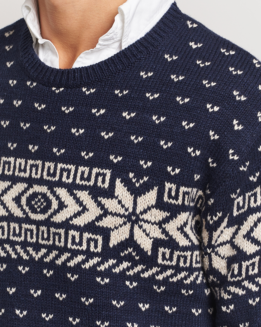 Herre | Trøjer | Polo Ralph Lauren | Cotton/Cashmere Crew Neck Navy Combo