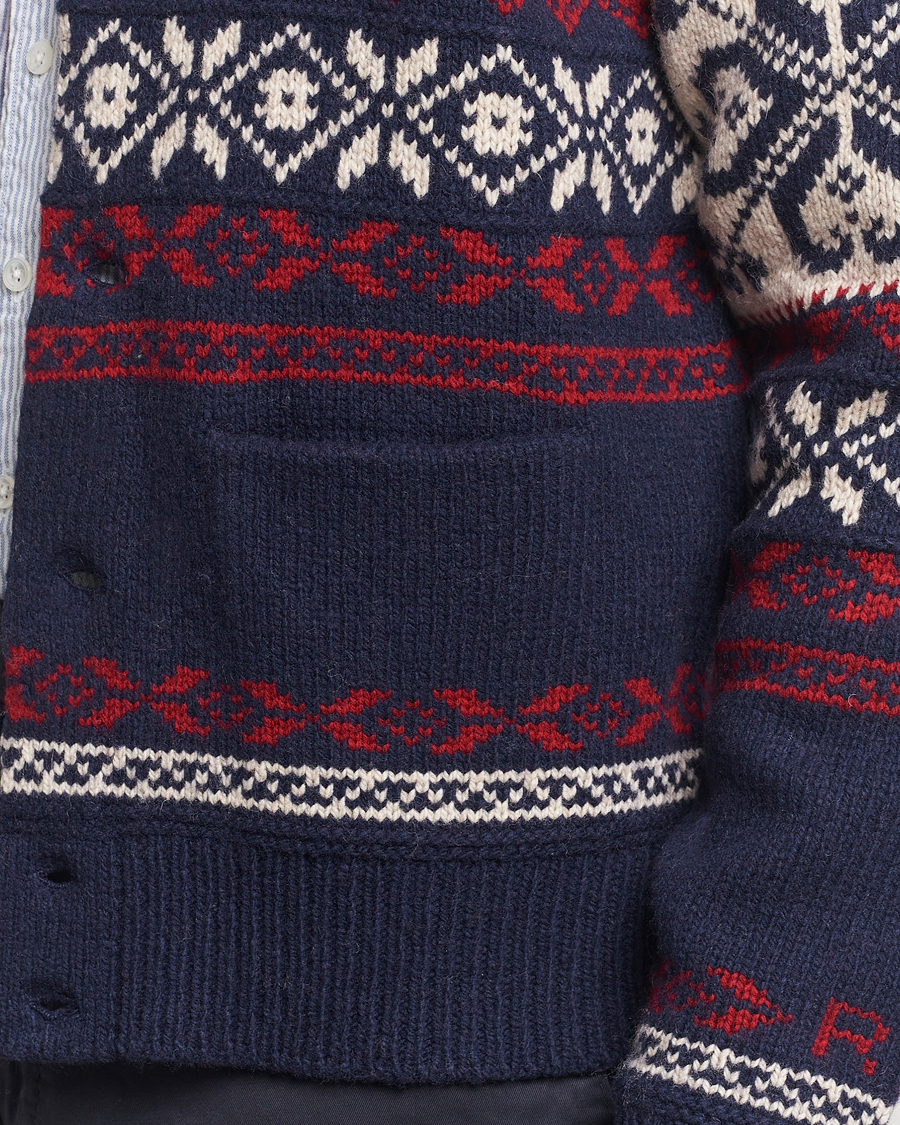 Herre | Trøjer | Polo Ralph Lauren | Wool Blend Cardigan Navy Combo