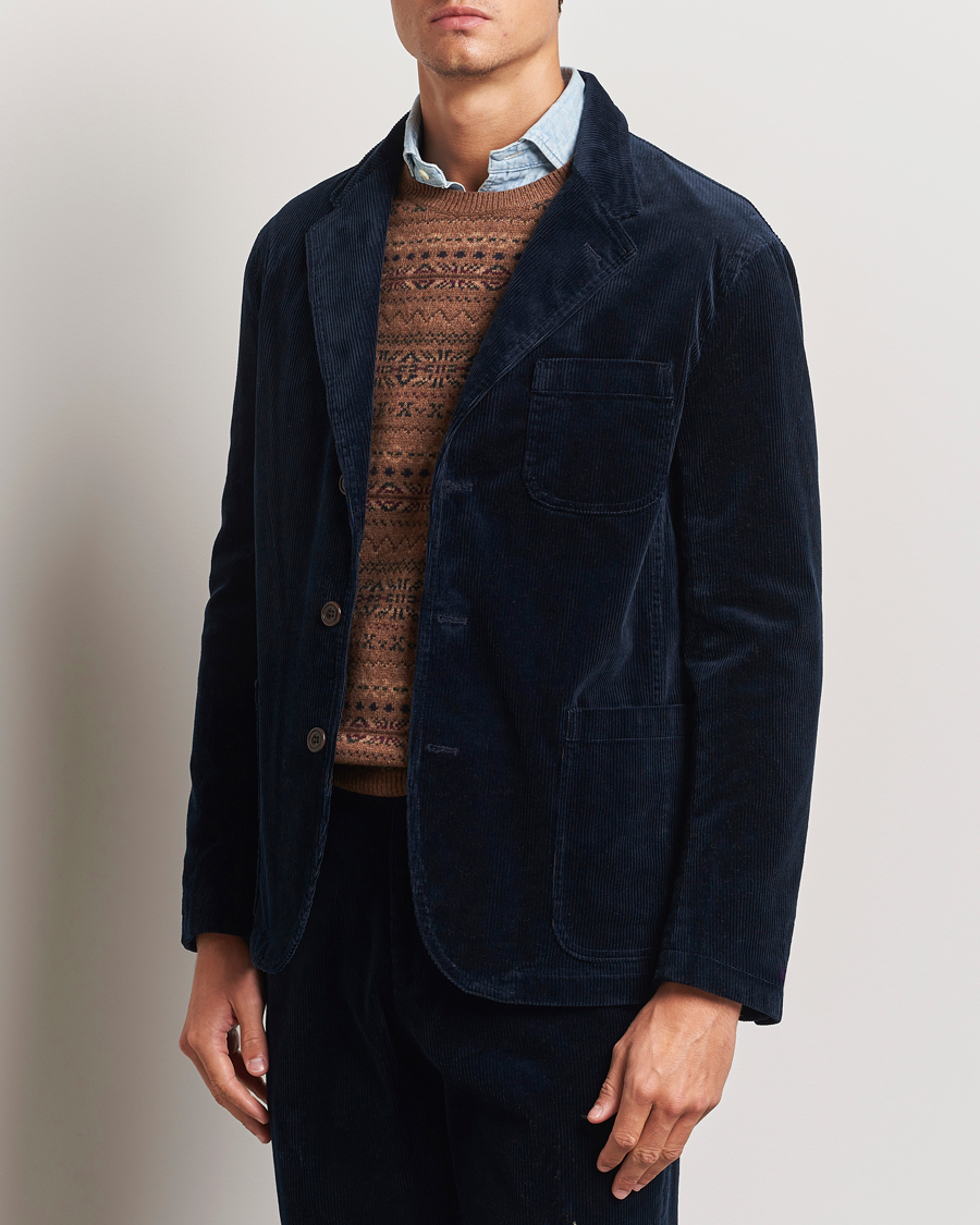 Herre | Blazere & jakker | Polo Ralph Lauren | Corduroy Stretch Blazer Aviator Navy