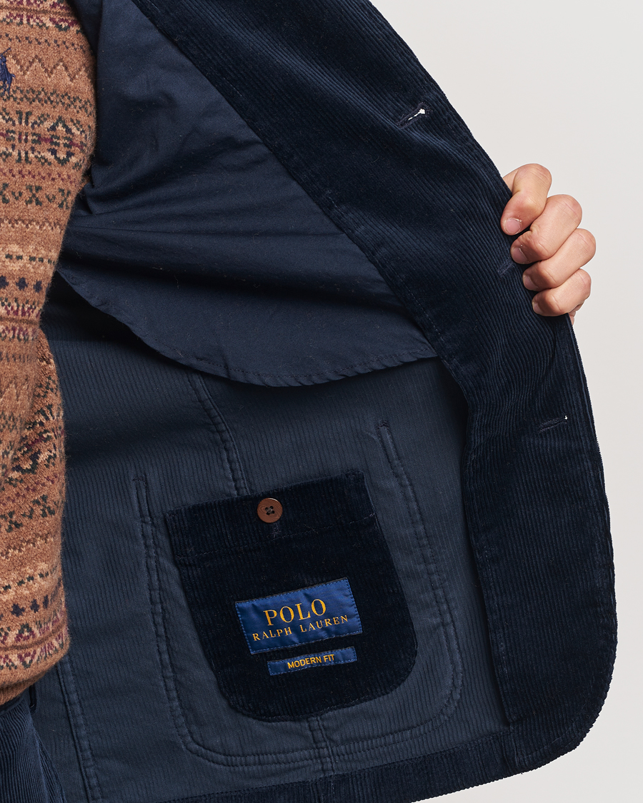 Herre | Blazere & jakker | Polo Ralph Lauren | Corduroy Stretch Blazer Aviator Navy