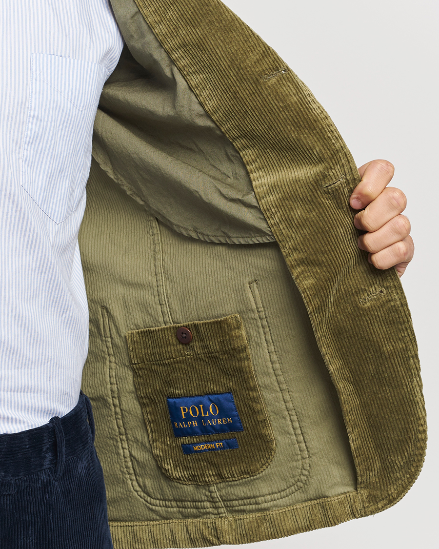 Herre | Blazere & jakker | Polo Ralph Lauren | Corduroy Stretch Blazer Country Olive