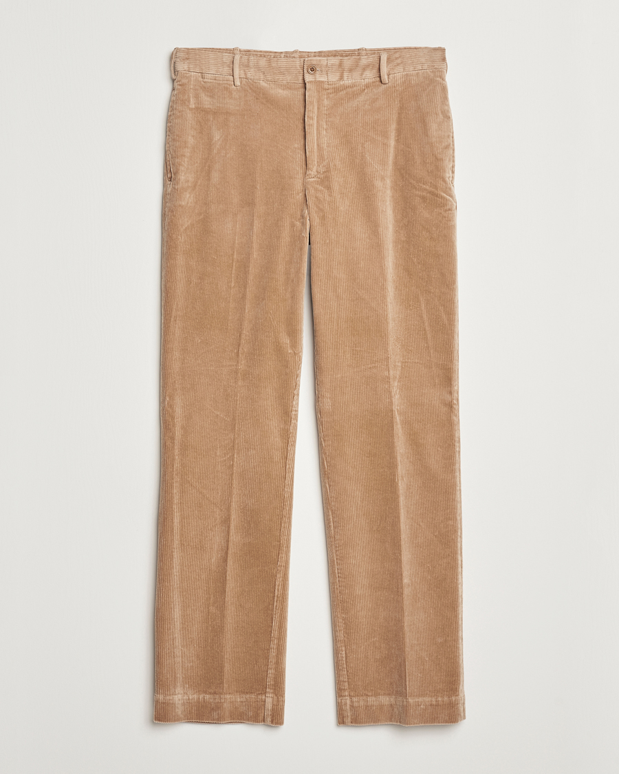Herre | Bukser | Polo Ralph Lauren | Corduroy Pleated Trousers Hazelnut
