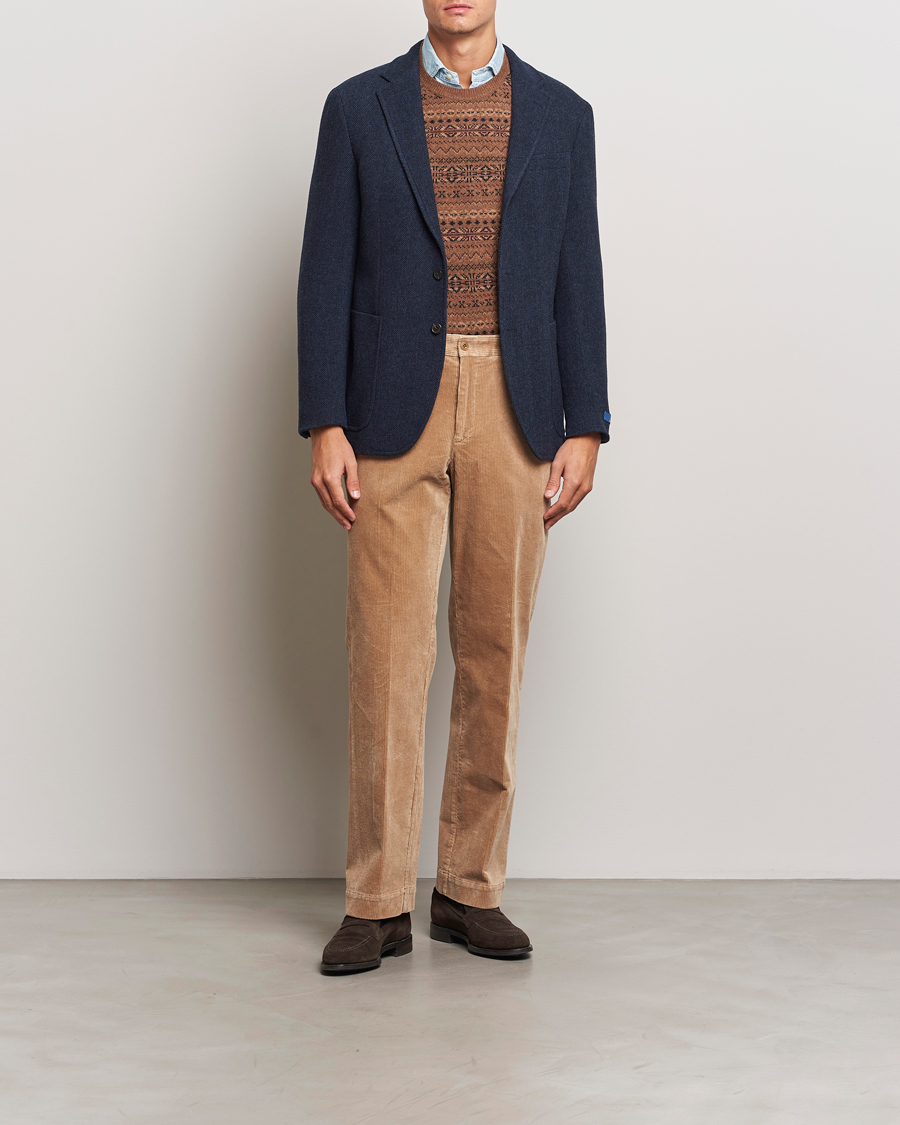 Herre | Bukser | Polo Ralph Lauren | Corduroy Pleated Trousers Hazelnut