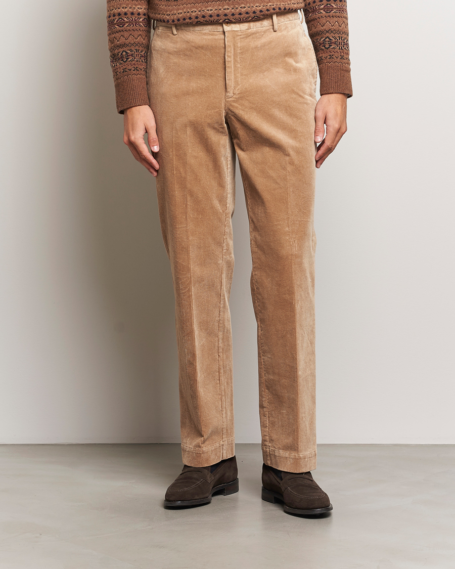 Herre | Bukser | Polo Ralph Lauren | Corduroy Pleated Trousers Hazelnut