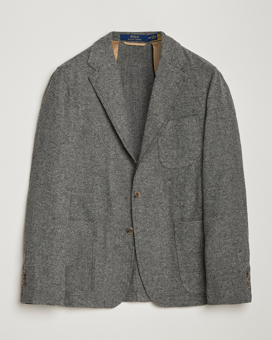 Herre | Blazere & jakker | Polo Ralph Lauren | Classic Herringbone Sportcoat Black/Cream