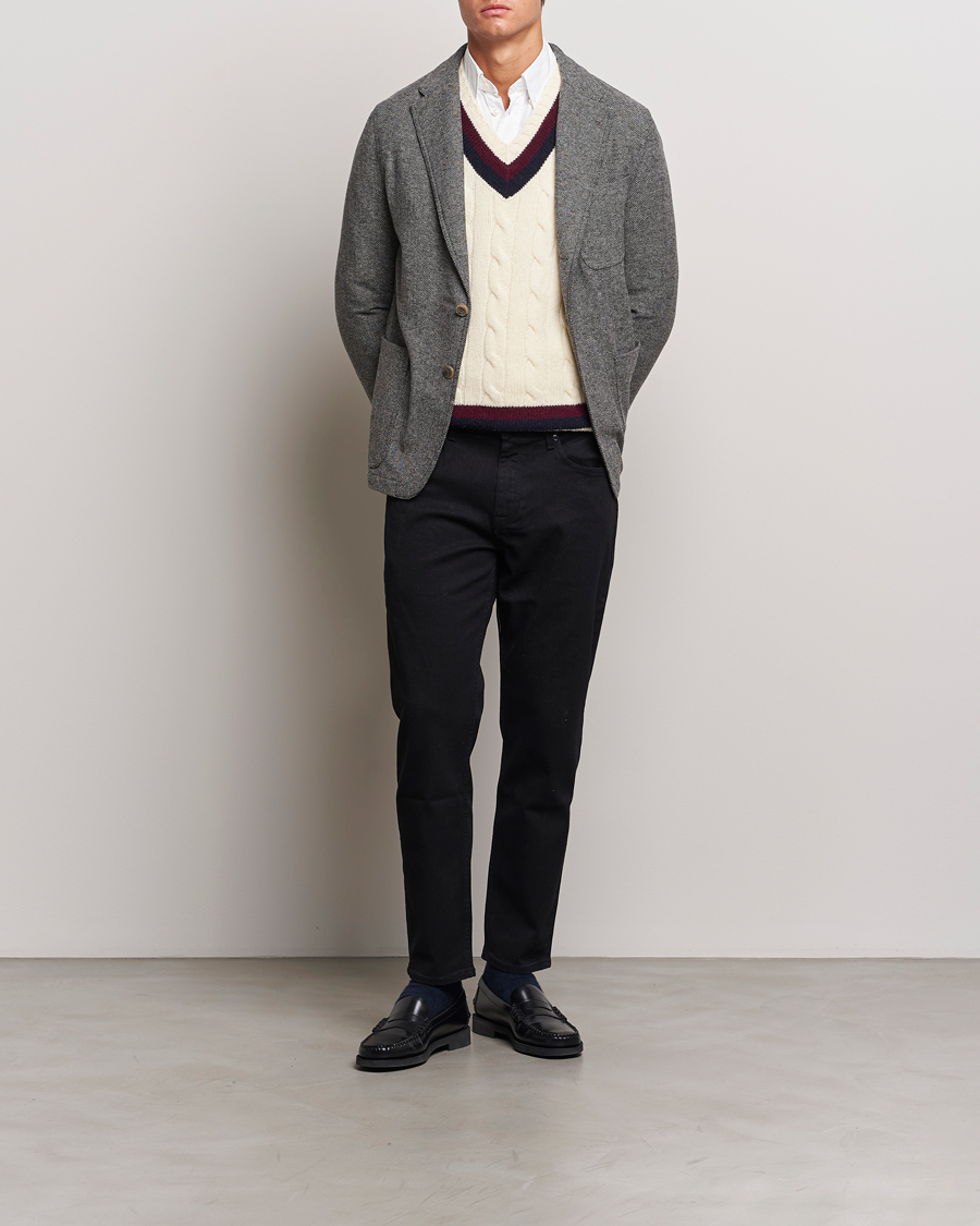 Herre | Blazere & jakker | Polo Ralph Lauren | Classic Herringbone Sportcoat Black/Cream
