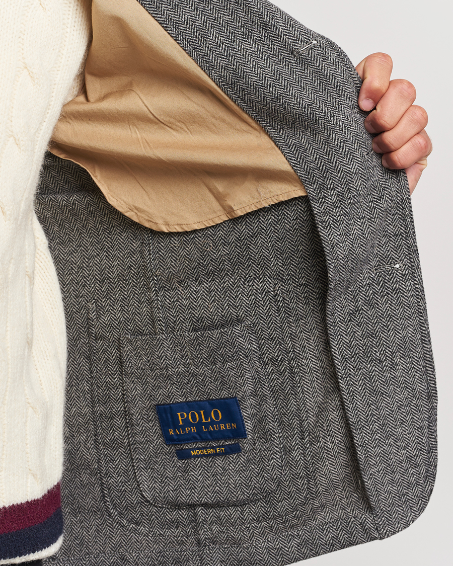 Herre | Blazere & jakker | Polo Ralph Lauren | Classic Herringbone Sportcoat Black/Cream