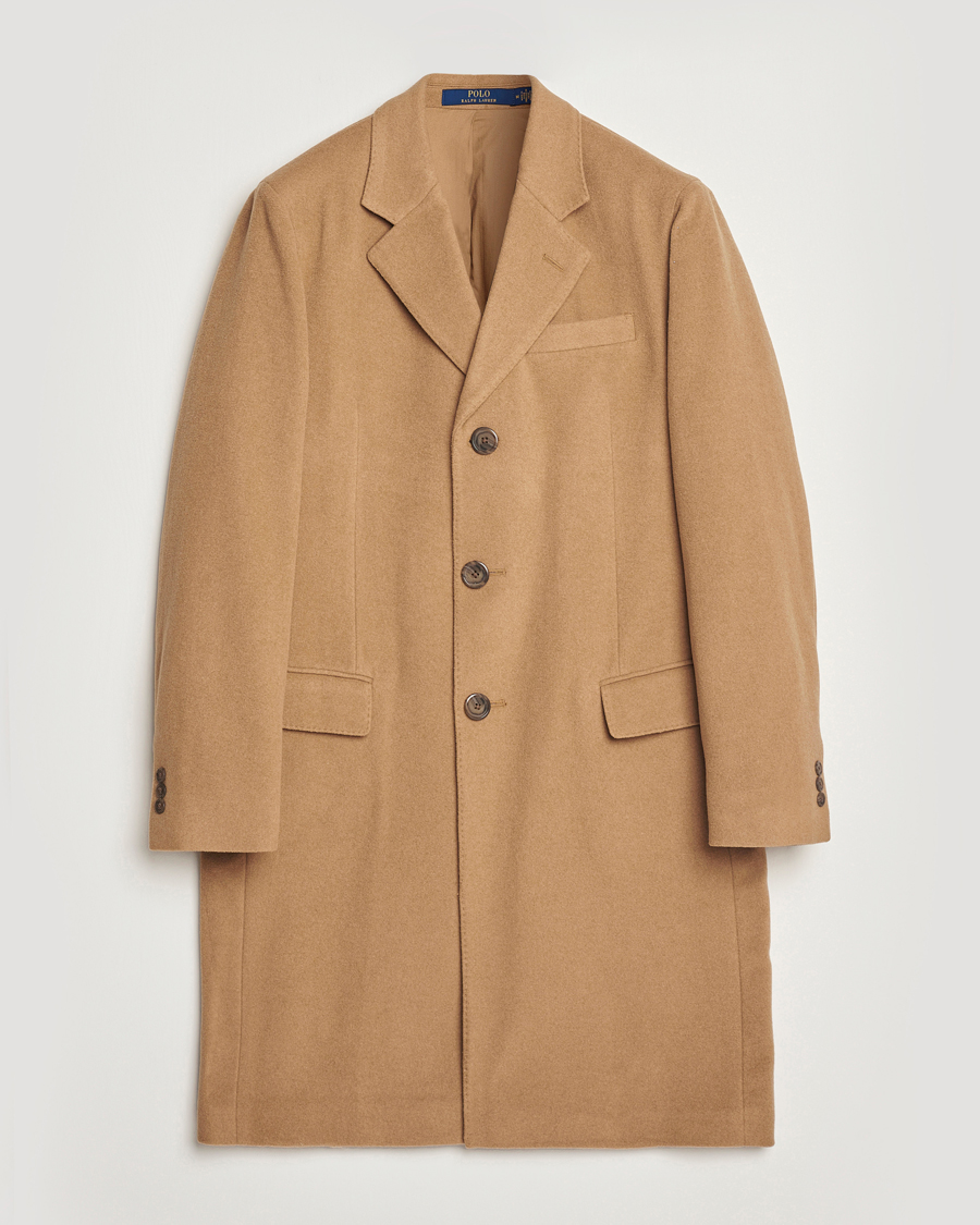 Herre | Jakker | Polo Ralph Lauren | Paddock Wool Coat Camel