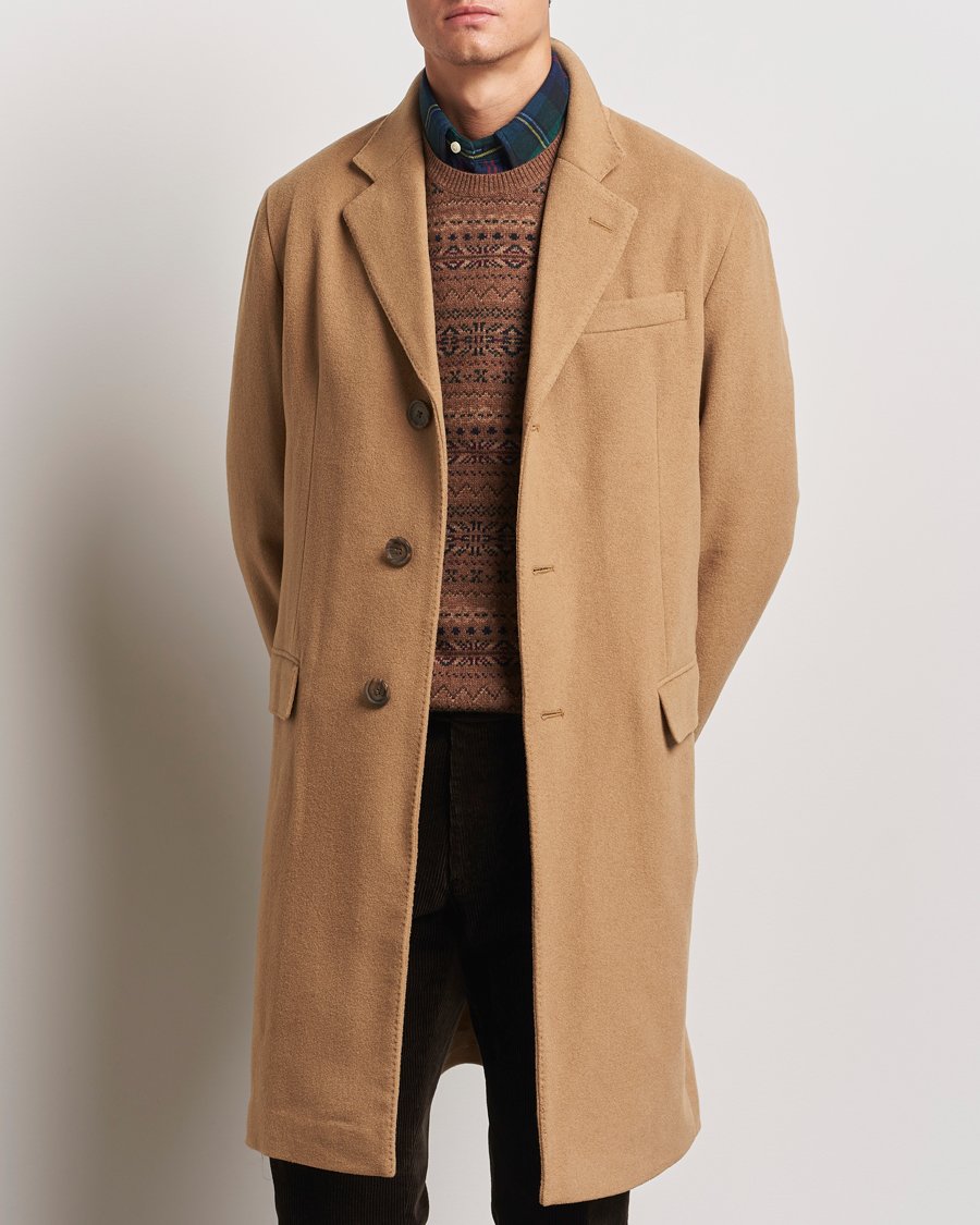 Herre | Jakker | Polo Ralph Lauren | Paddock Wool Coat Camel
