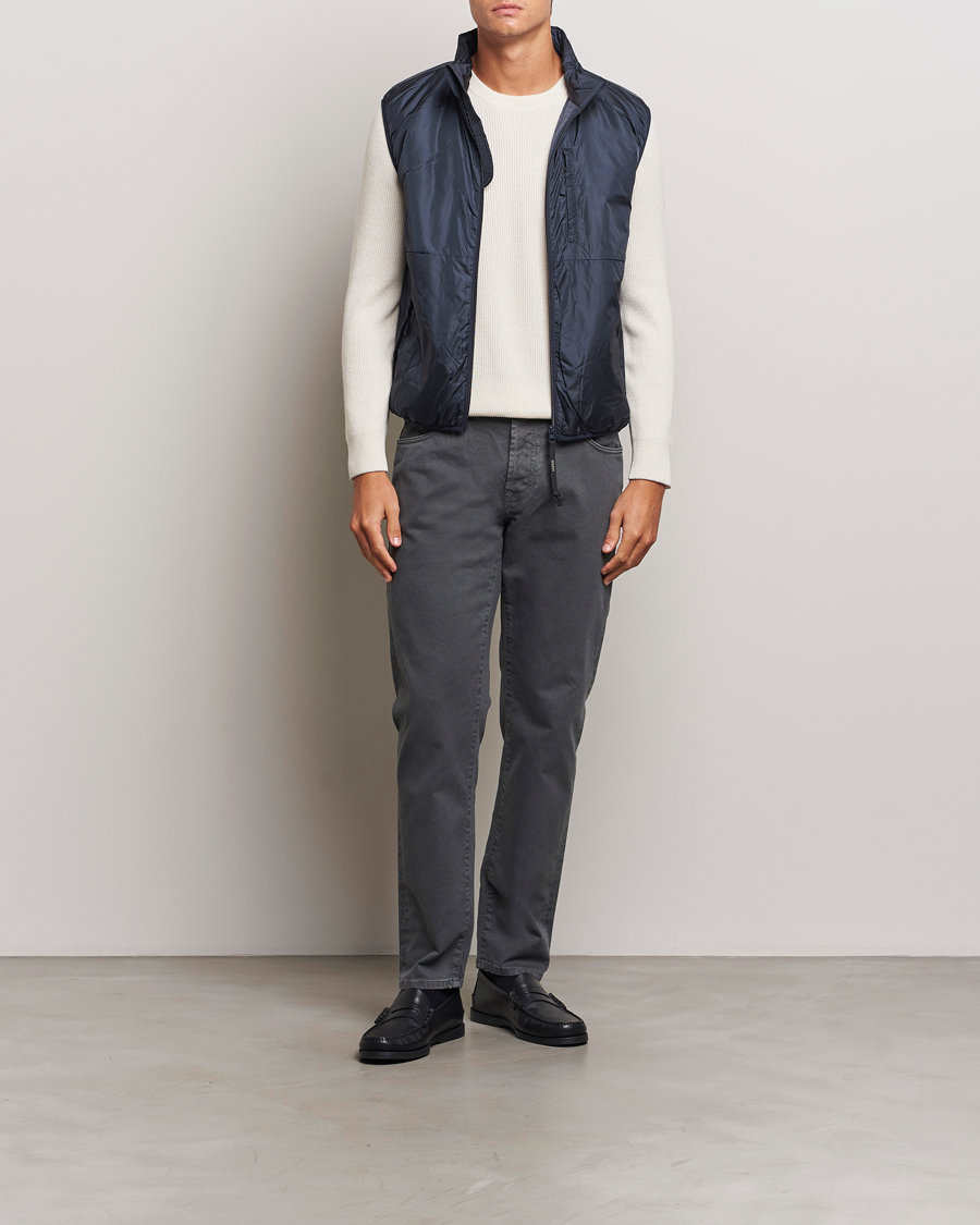 Herre | Bukser | Incotex | 5-Pocket Bull Denim Pants Dark Grey
