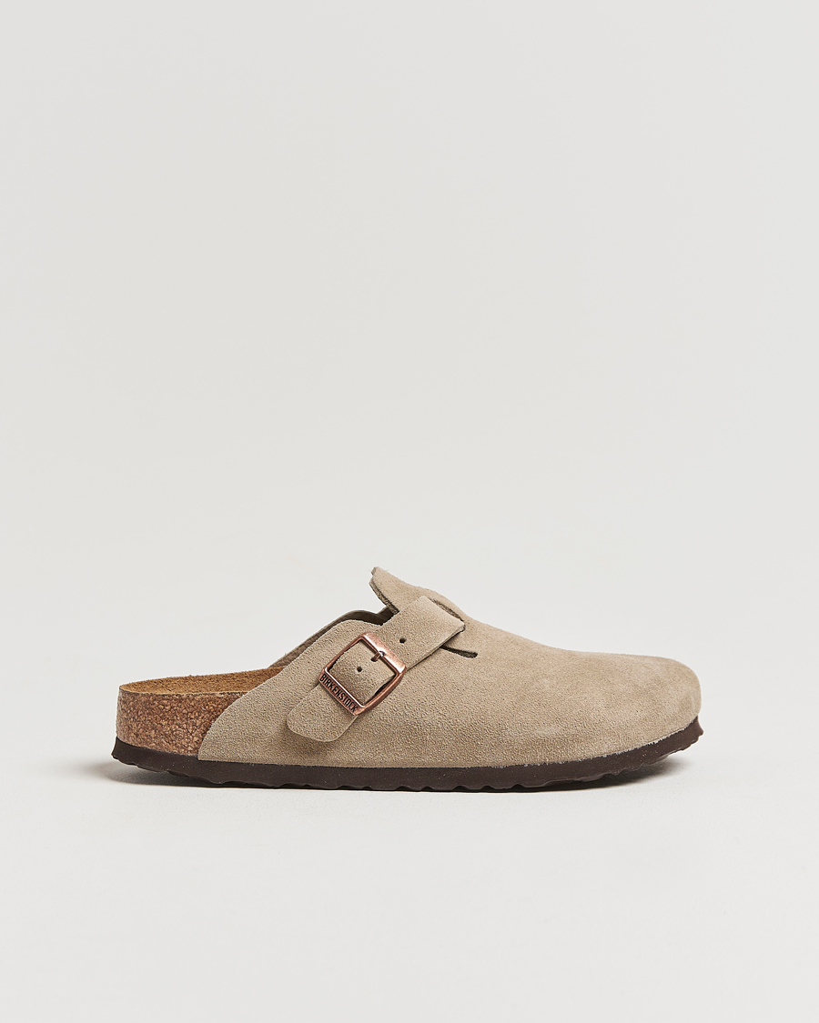 Herre | Sandaler & Hjemmesko | BIRKENSTOCK | Woman Boston Soft Footbed Taupe Suede