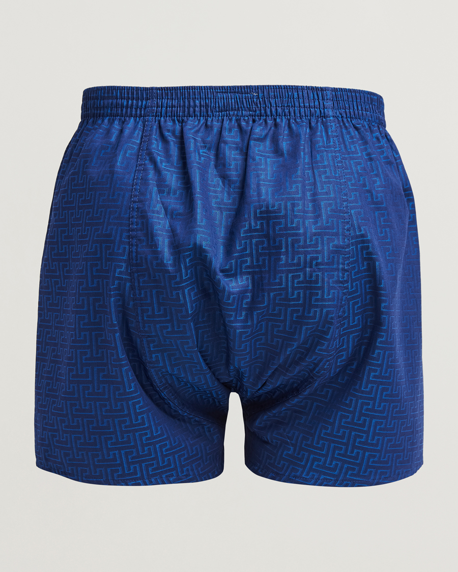 Herre | Undertøj | Derek Rose | Classic Fit Woven Cotton Boxer Shorts Navy