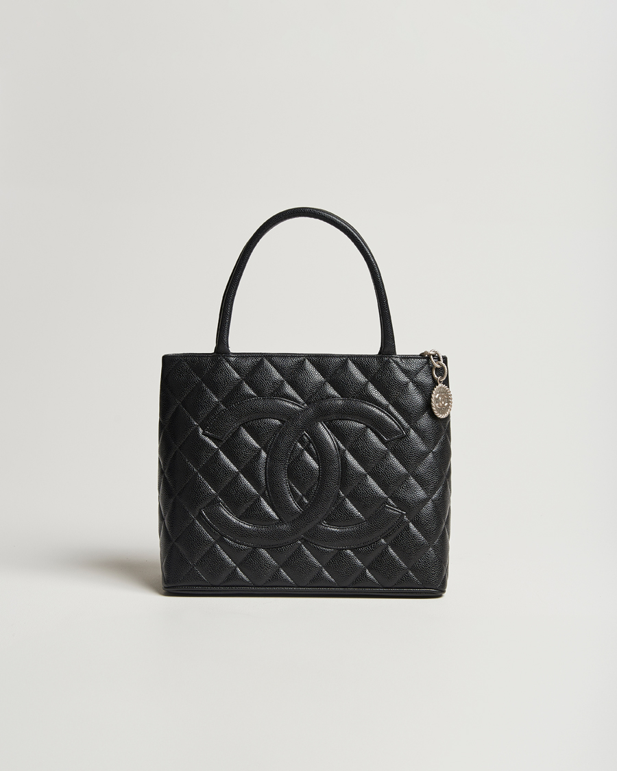 Herre | Chanel Pre-Owned Médallion Tote Bag Black Caviar | Chanel Pre-Owned | Médallion Tote Bag Black Caviar
