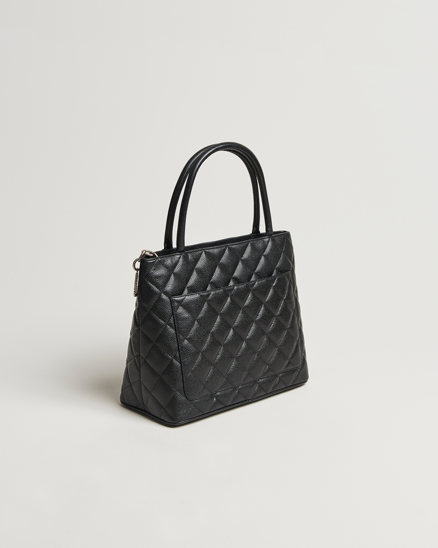 Herre | Chanel Pre-Owned Médallion Tote Bag Black Caviar | Chanel Pre-Owned | Médallion Tote Bag Black Caviar