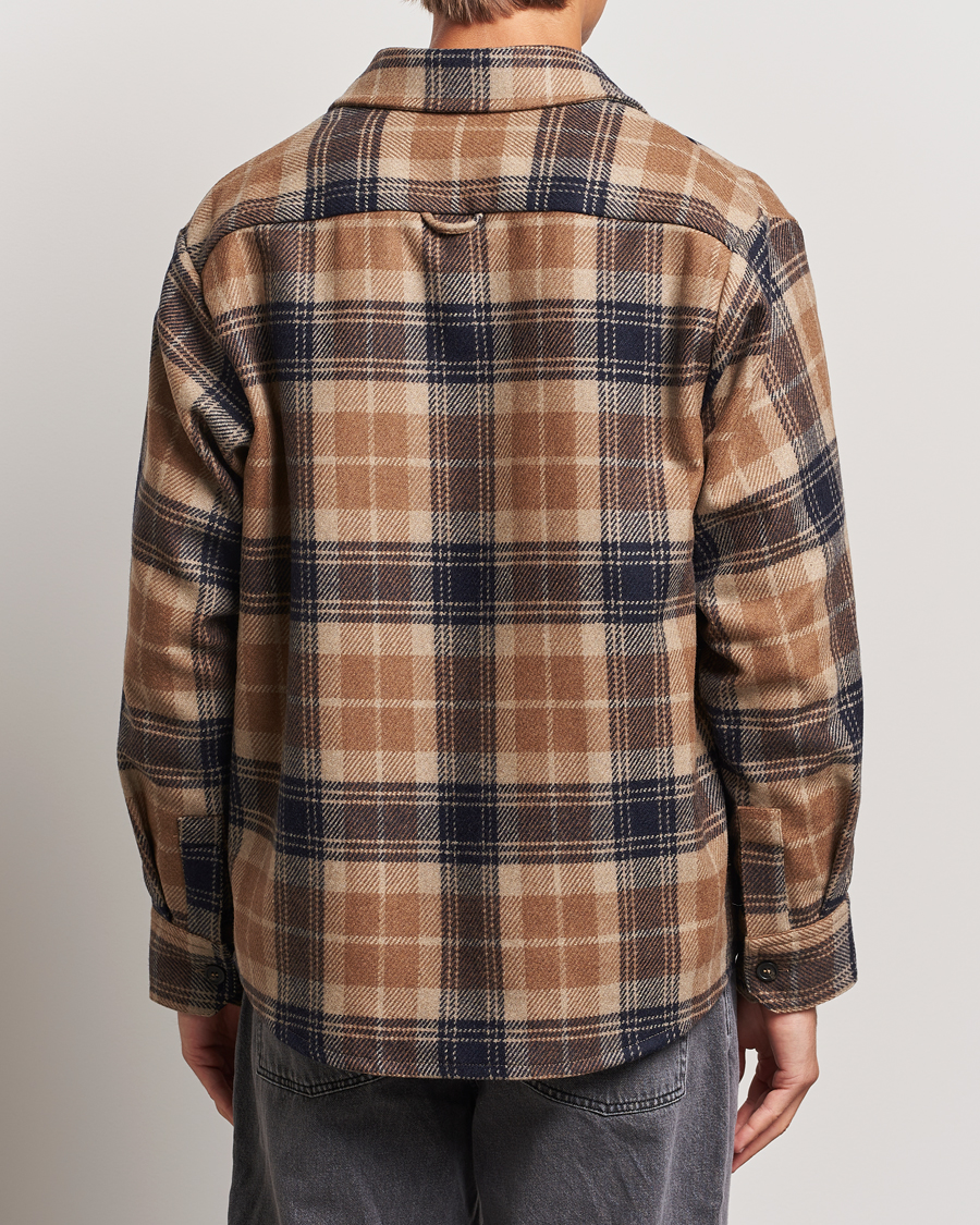 Herre | Skjorter | A.P.C. | Bobby Wool Checked Overshirt Beige Check
