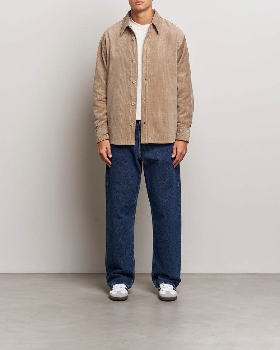 Herre | Skjorter | A.P.C. | Bobby Corduroy Overshirt Beige