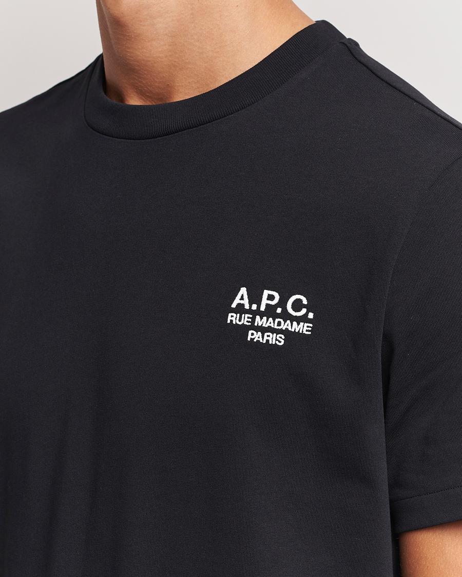 Herre | T-Shirts | A.P.C. | Rue Madame T-Shirt Black/White