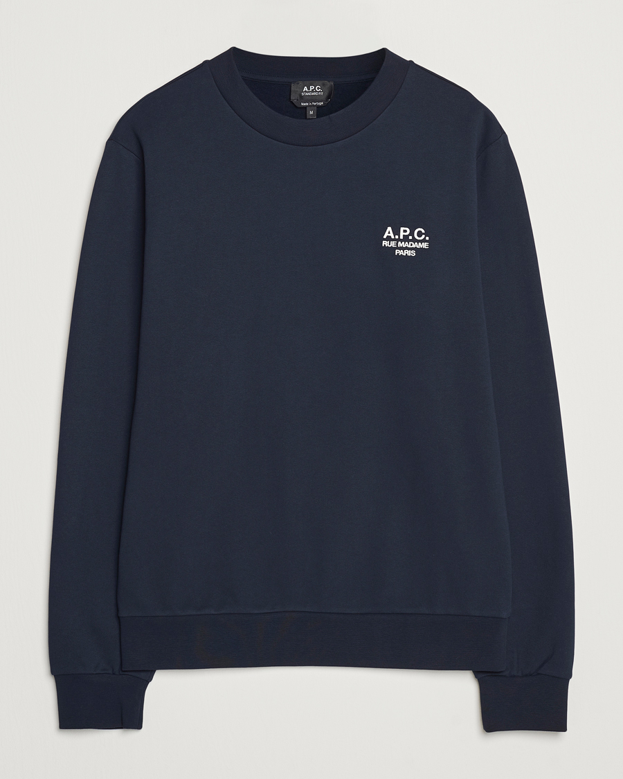Herre | Trøjer | A.P.C. | Rue Madame Sweatshirt Dark Navy