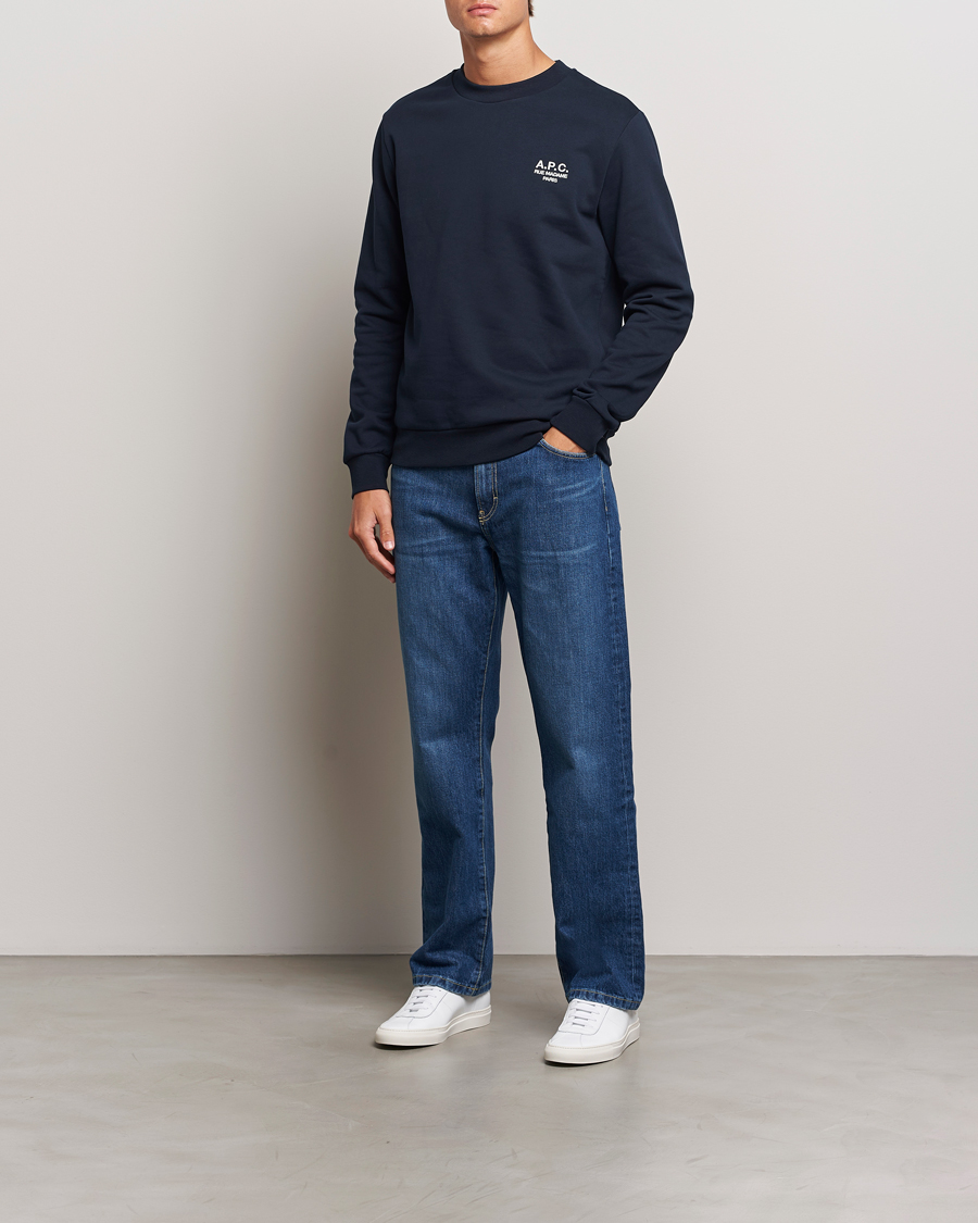 Herre | Trøjer | A.P.C. | Rue Madame Sweatshirt Dark Navy