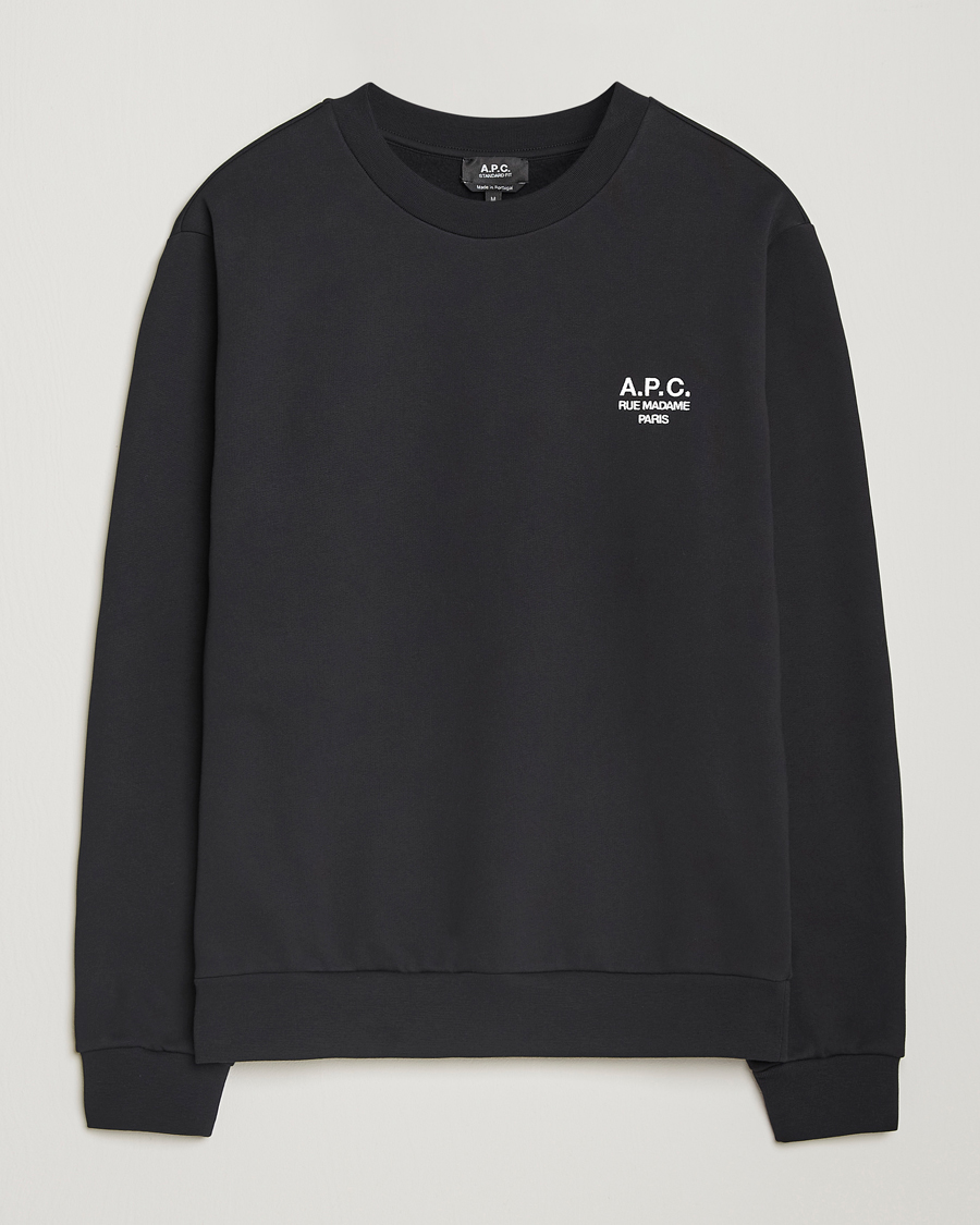 Herre | Trøjer | A.P.C. | Rue Madame Sweatshirt Black/White