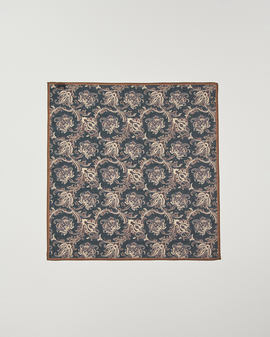 Herre | Amanda Christensen Cotton Voilé Printed Paisley Bandana Black | Amanda Christensen | Cotton Voilé Printed Paisley Bandana Black