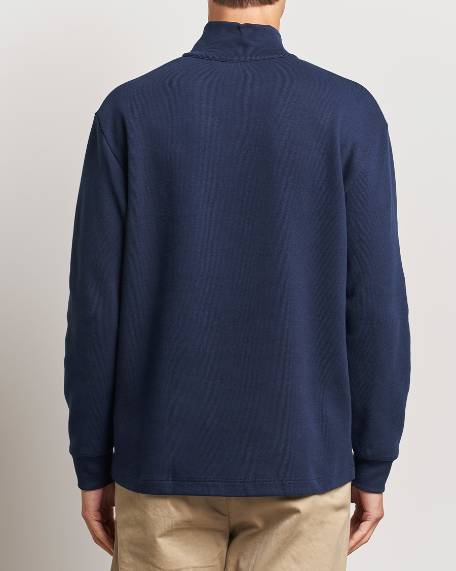 Herre | Trøjer | Armor-lux | Camionneur Cotton Half Zip Sweater Deep Marine