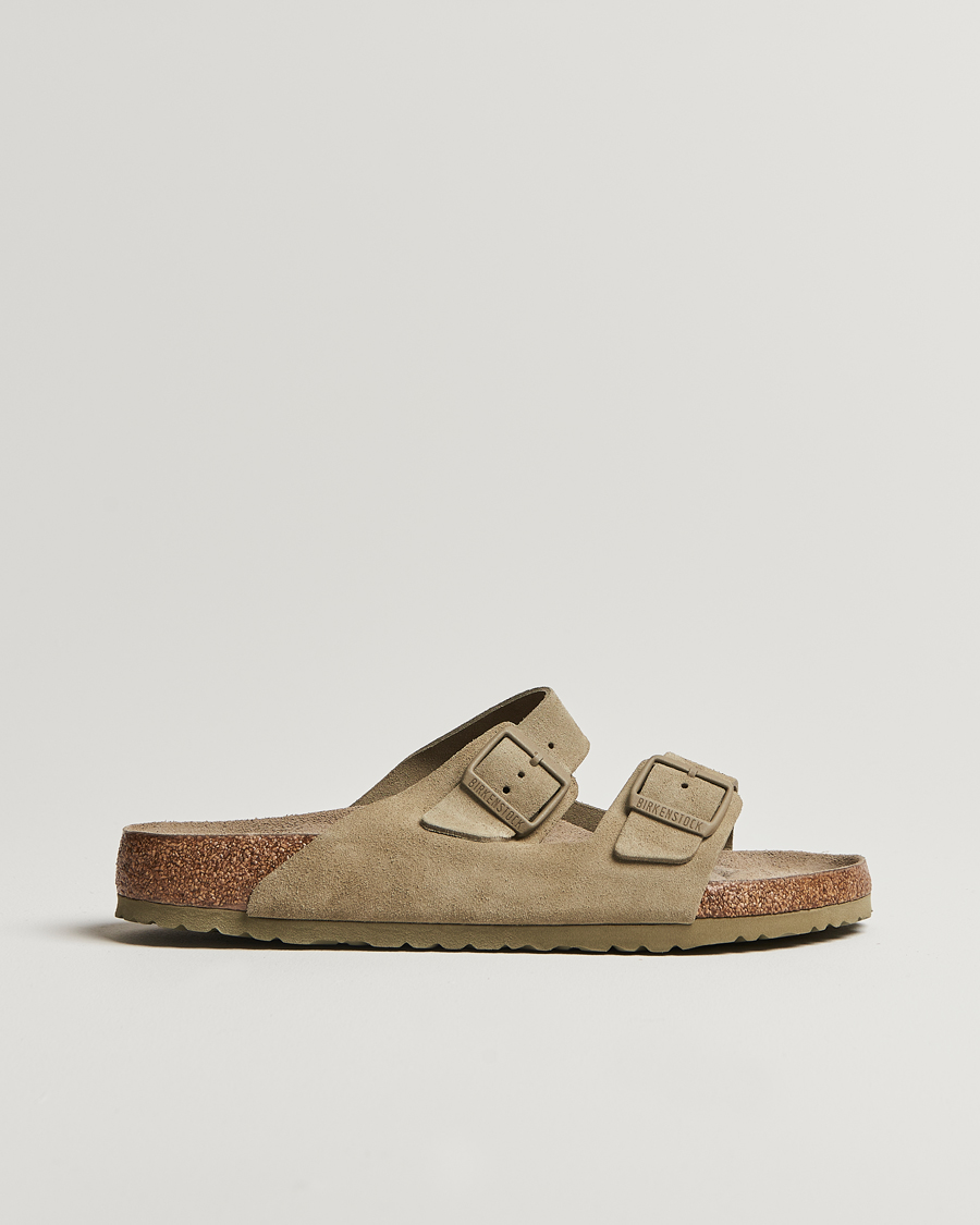 Herre | Sandaler & Hjemmesko | BIRKENSTOCK | Arizona Soft Footbed Faded Khaki Suede