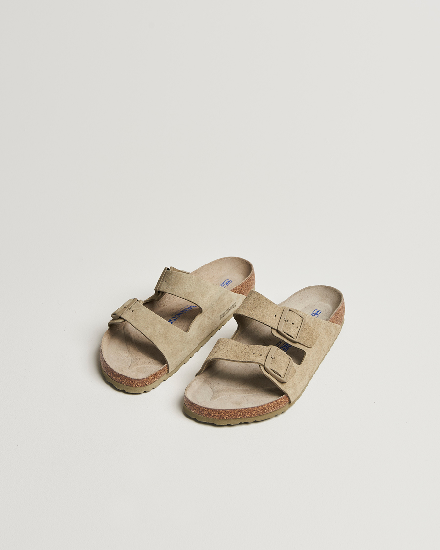Herre | Sandaler & Hjemmesko | BIRKENSTOCK | Arizona Soft Footbed Faded Khaki Suede