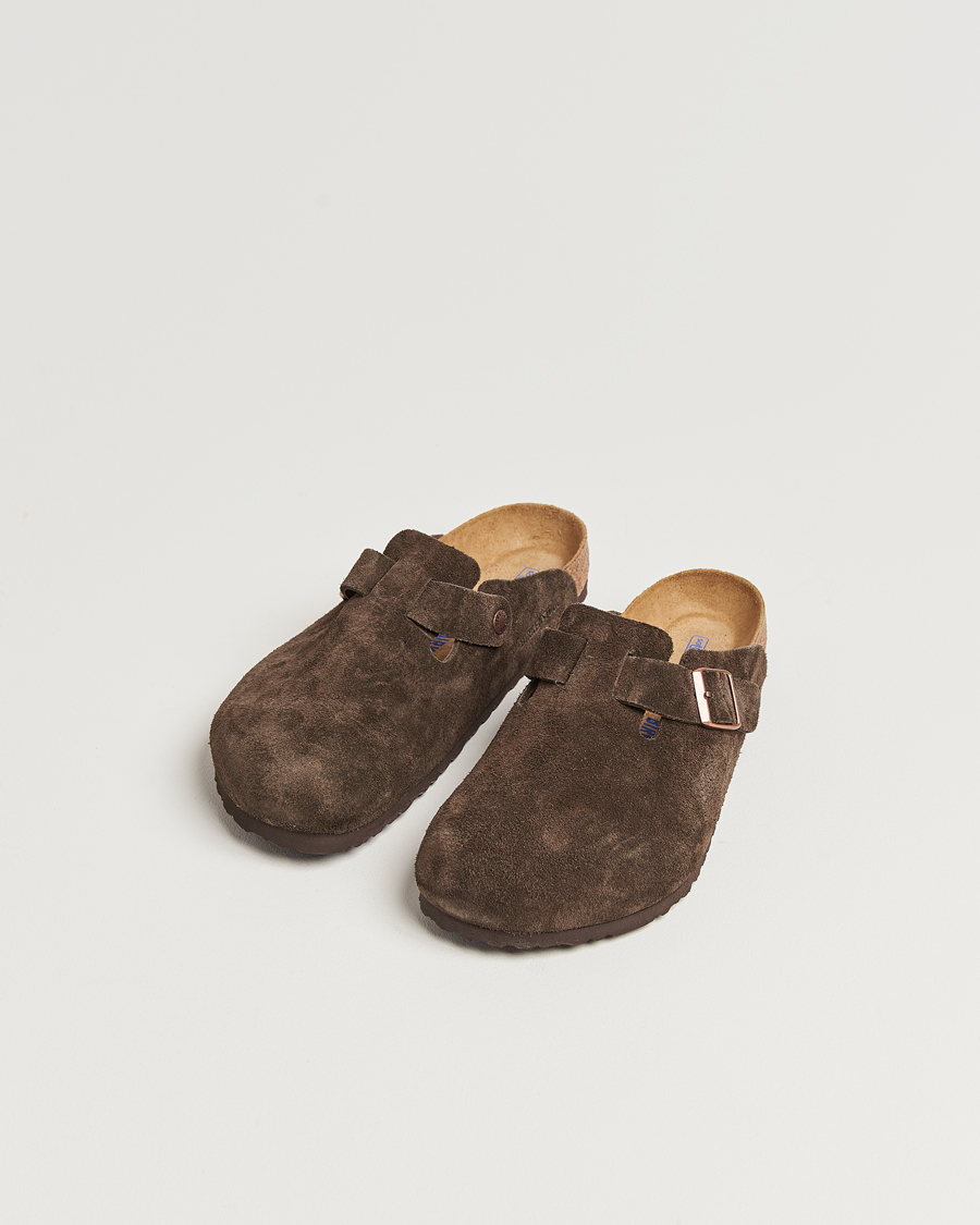 Herre | Sandaler & Hjemmesko | BIRKENSTOCK | Boston Soft Footbed Mocca Suede