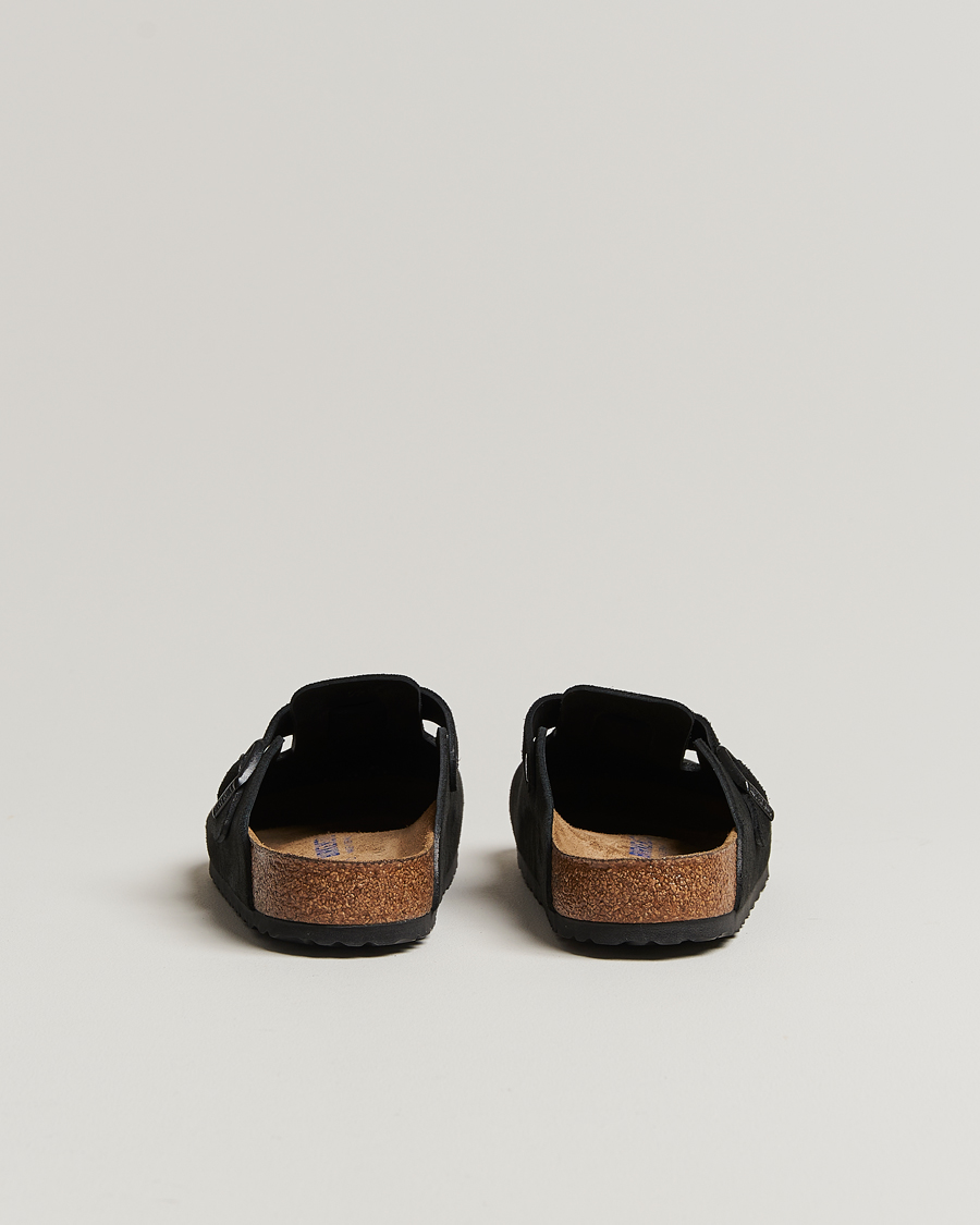 Herre | Sandaler & Hjemmesko | BIRKENSTOCK | Boston Soft Footbed Black Suede