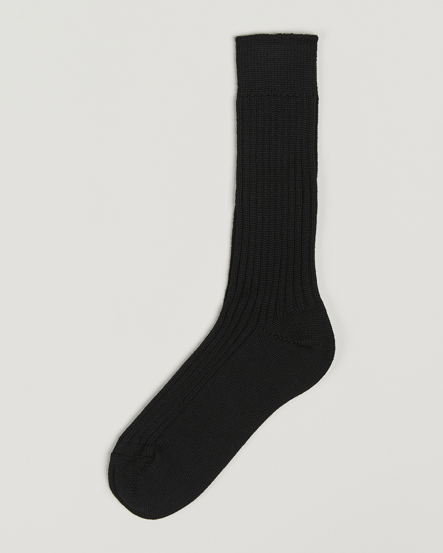 Herre | Undertøj | Bresciani | Heavy Wool Socks Black