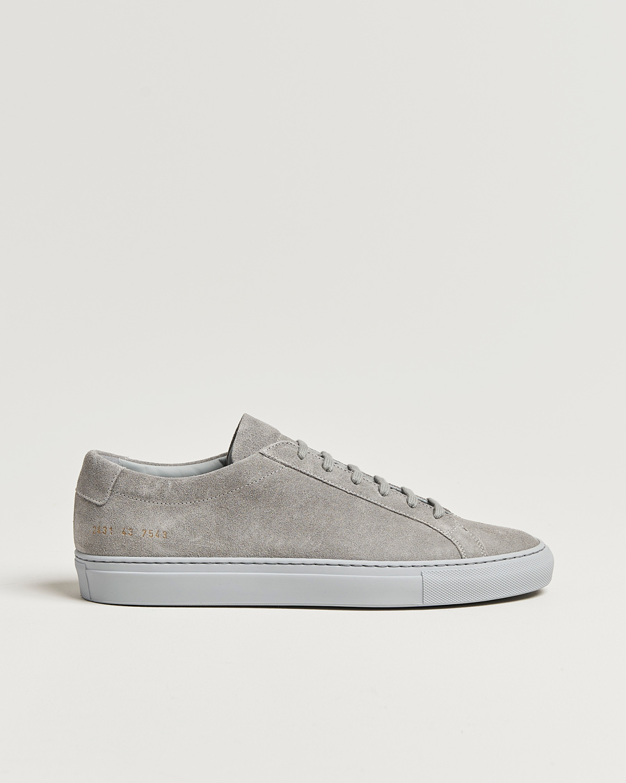 Herre | Common Projects Original Achilles Suede Sneaker Grey | Common Projects | Original Achilles Suede Sneaker Grey