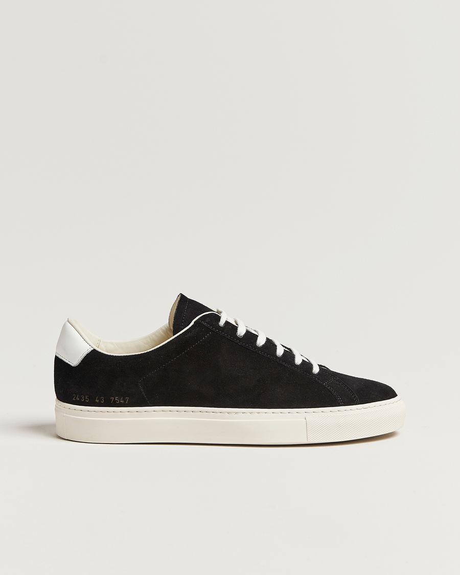 Herre | Common Projects Retro Suede Sneaker Black | Common Projects | Retro Suede Sneaker Black