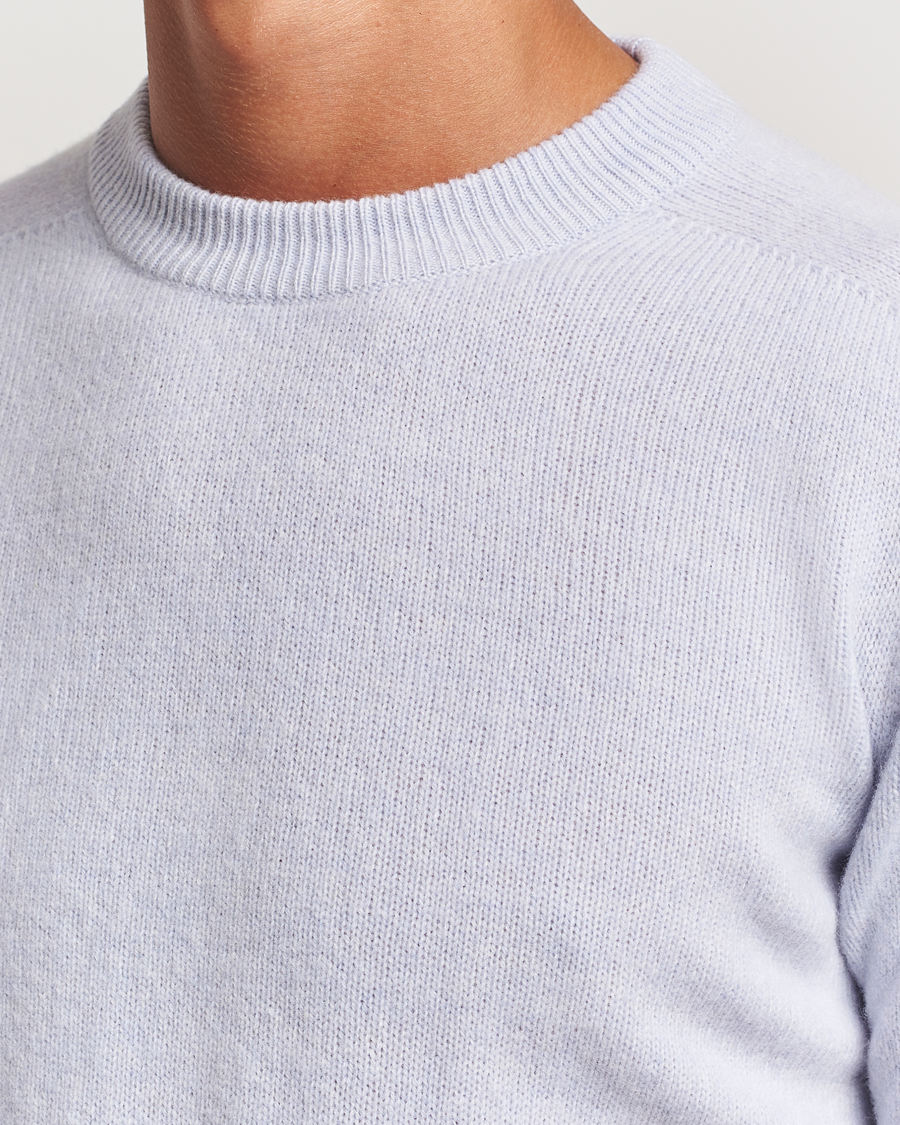 Herre | Trøjer | Altea | Wool/Cashmere Crew Neck Pullover Light Blue