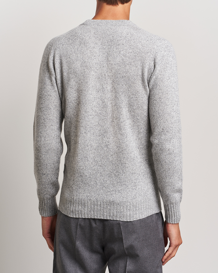 Herre | Trøjer | Altea | Wool/Cashmere Crew Neck Pullover Grey Melange