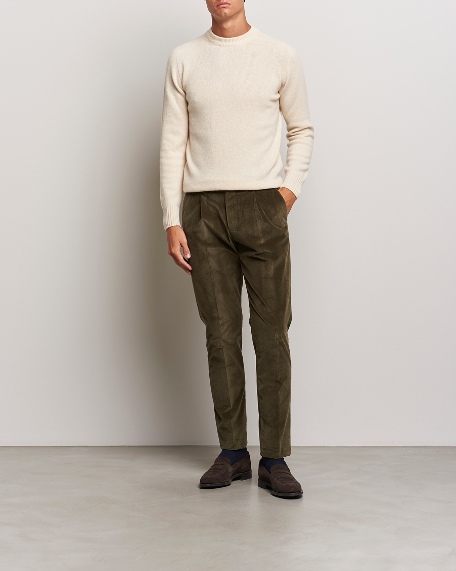 Herre | Trøjer | Altea | Wool/Cashmere Crew Neck Pullover Latte