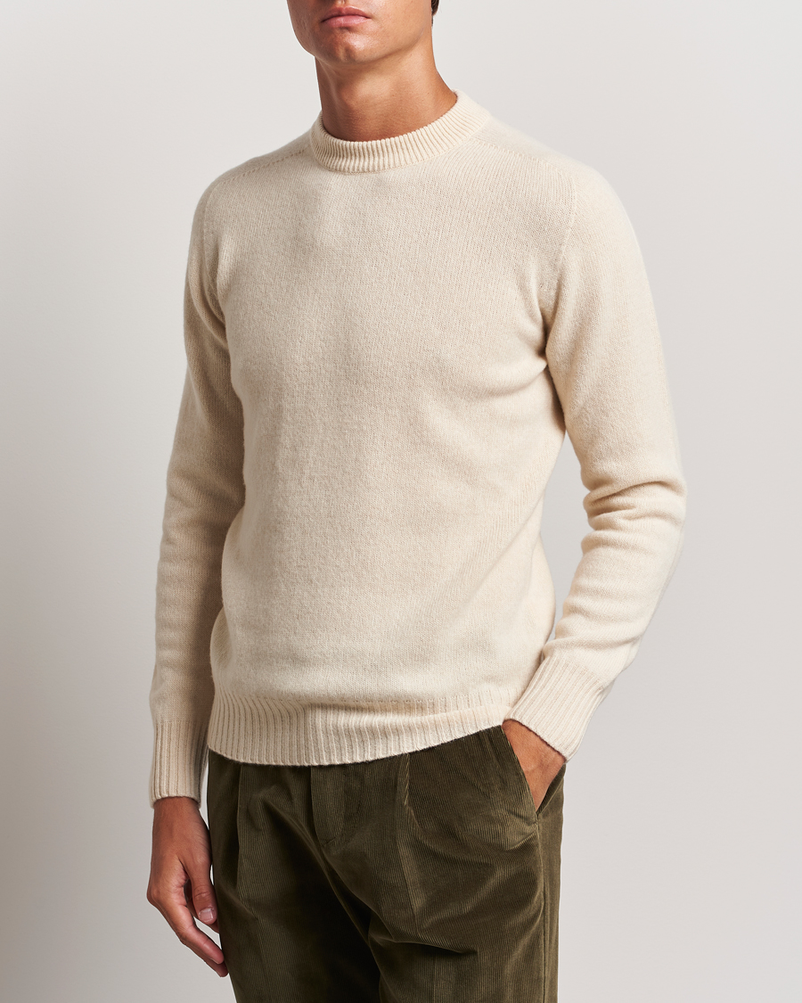 Herre | Trøjer | Altea | Wool/Cashmere Crew Neck Pullover Latte