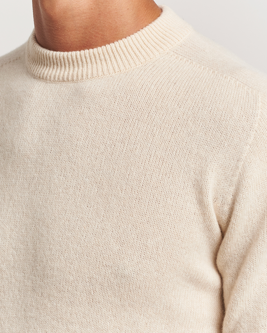 Herre | Trøjer | Altea | Wool/Cashmere Crew Neck Pullover Latte