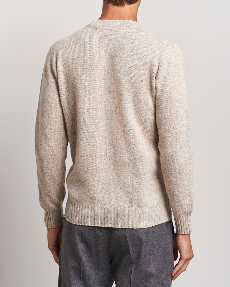 Herre | Trøjer | Altea | Wool/Cashmere Crew Neck Pullover Beige Melange