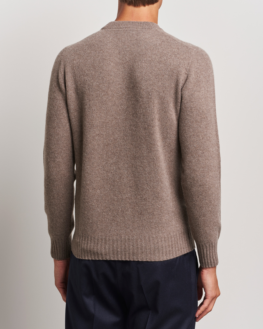 Herre | Trøjer | Altea | Wool/Cashmere Crew Neck Pullover Taupe