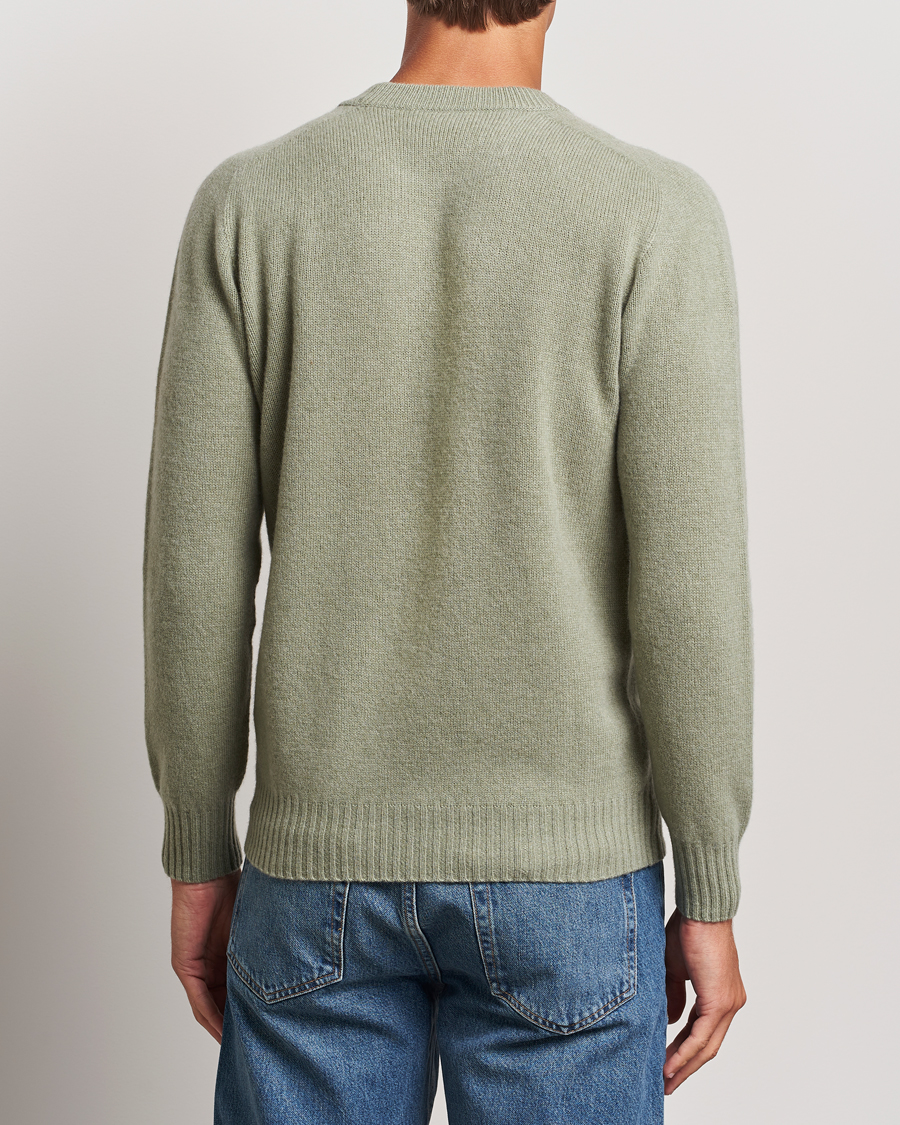 Herre | Trøjer | Altea | Wool/Cashmere Crew Neck Pullover Sage
