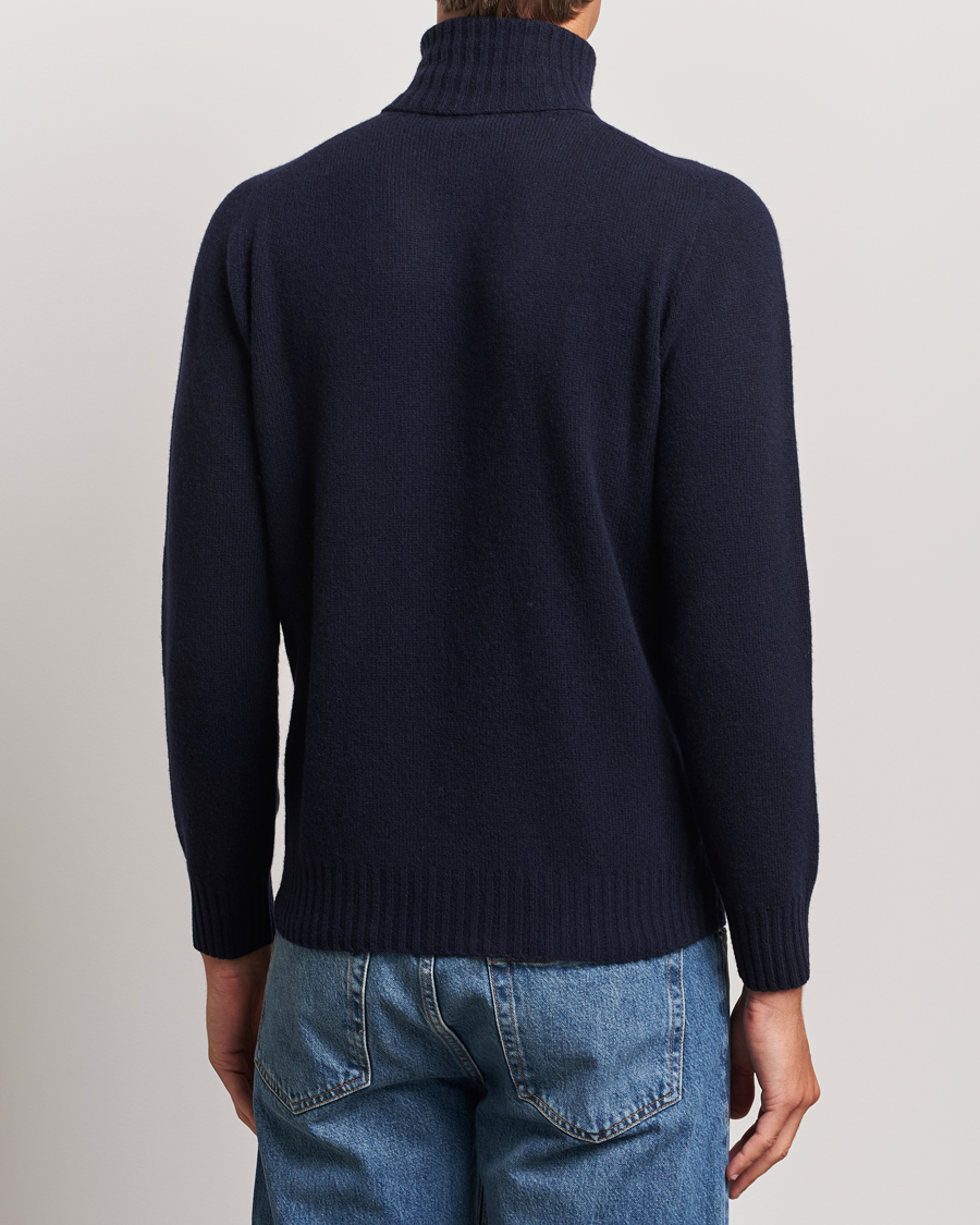 Herre | Trøjer | Altea | Wool/Cashmere Rollneck Navy