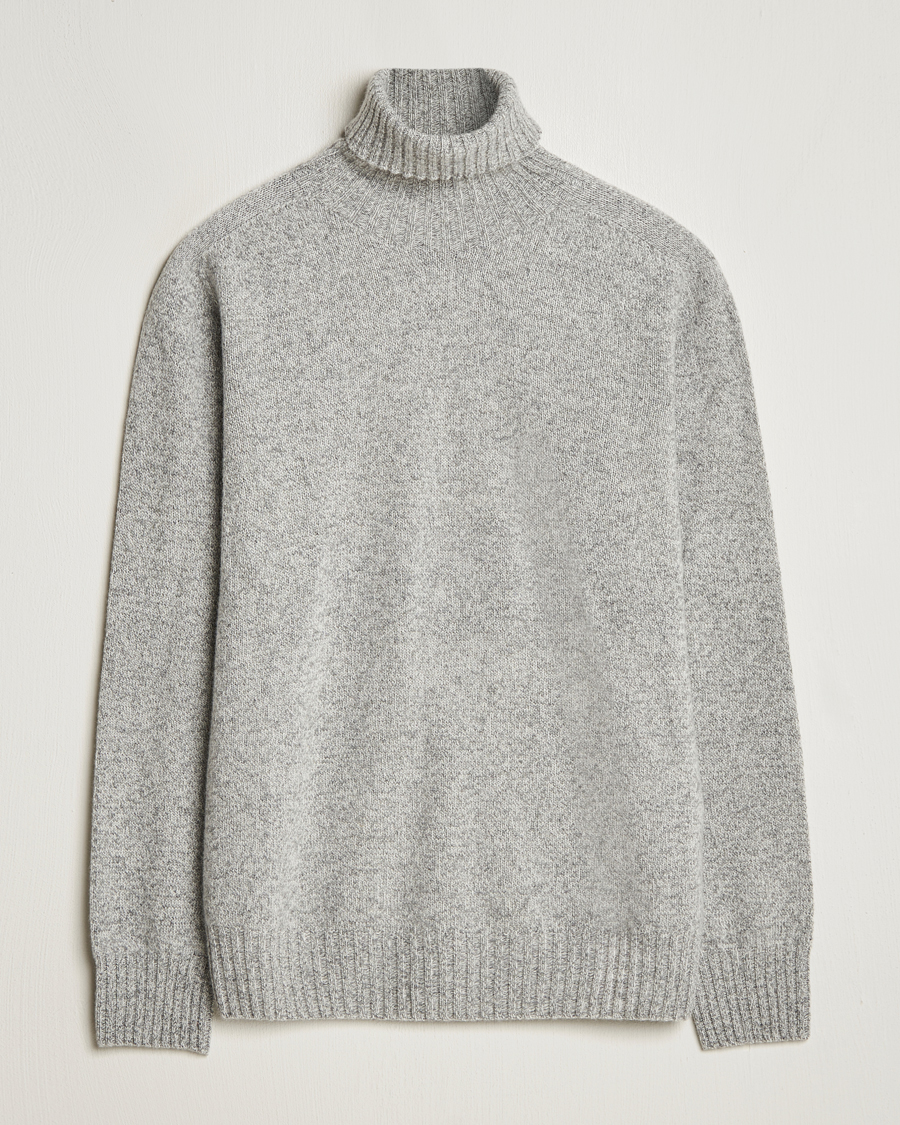Herre | Trøjer | Altea | Wool/Cashmere Rollneck Grey Melange