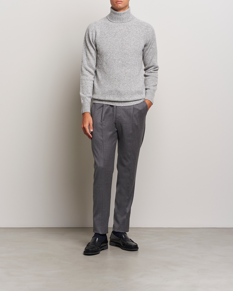 Herre | Trøjer | Altea | Wool/Cashmere Rollneck Grey Melange
