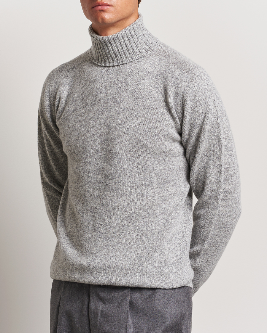 Herre | Trøjer | Altea | Wool/Cashmere Rollneck Grey Melange
