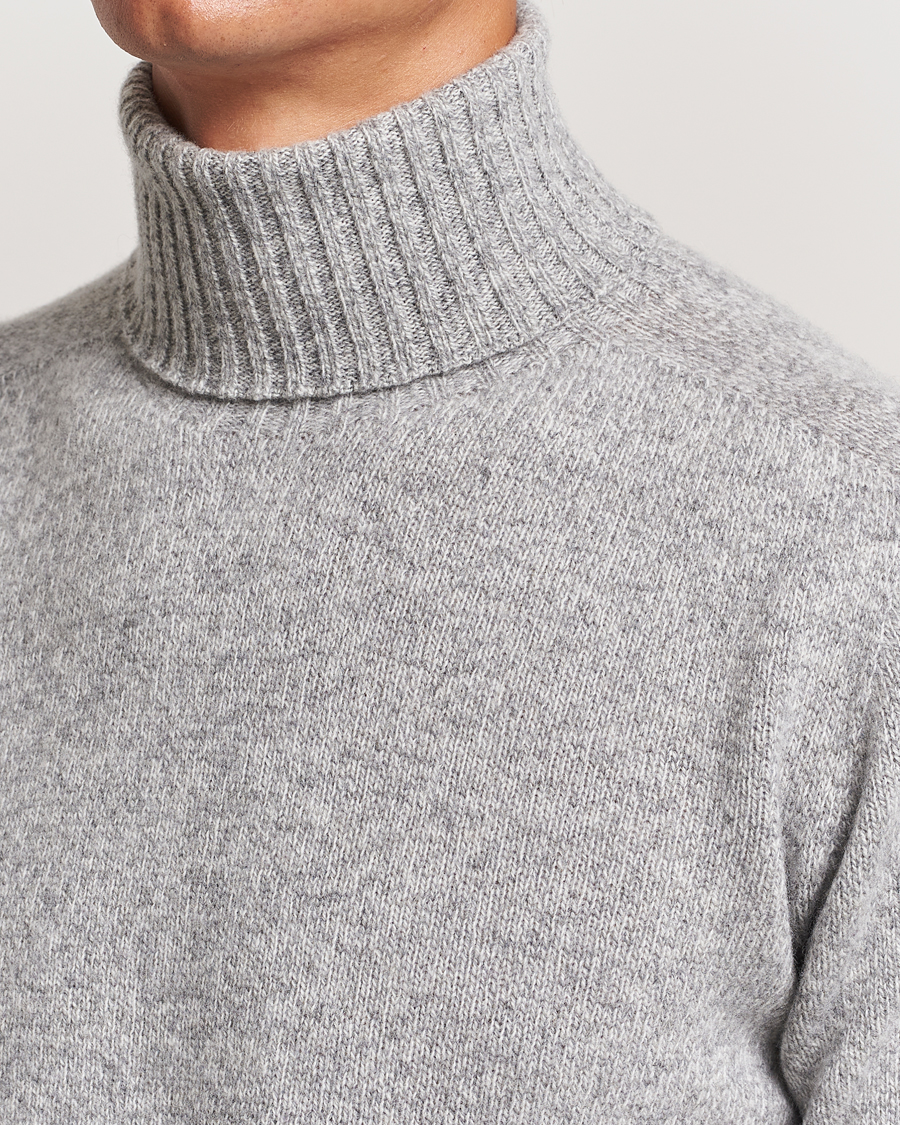 Herre | Trøjer | Altea | Wool/Cashmere Rollneck Grey Melange
