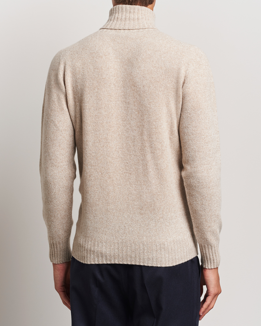Herre | Trøjer | Altea | Wool/Cashmere Rollneck Beige Melange
